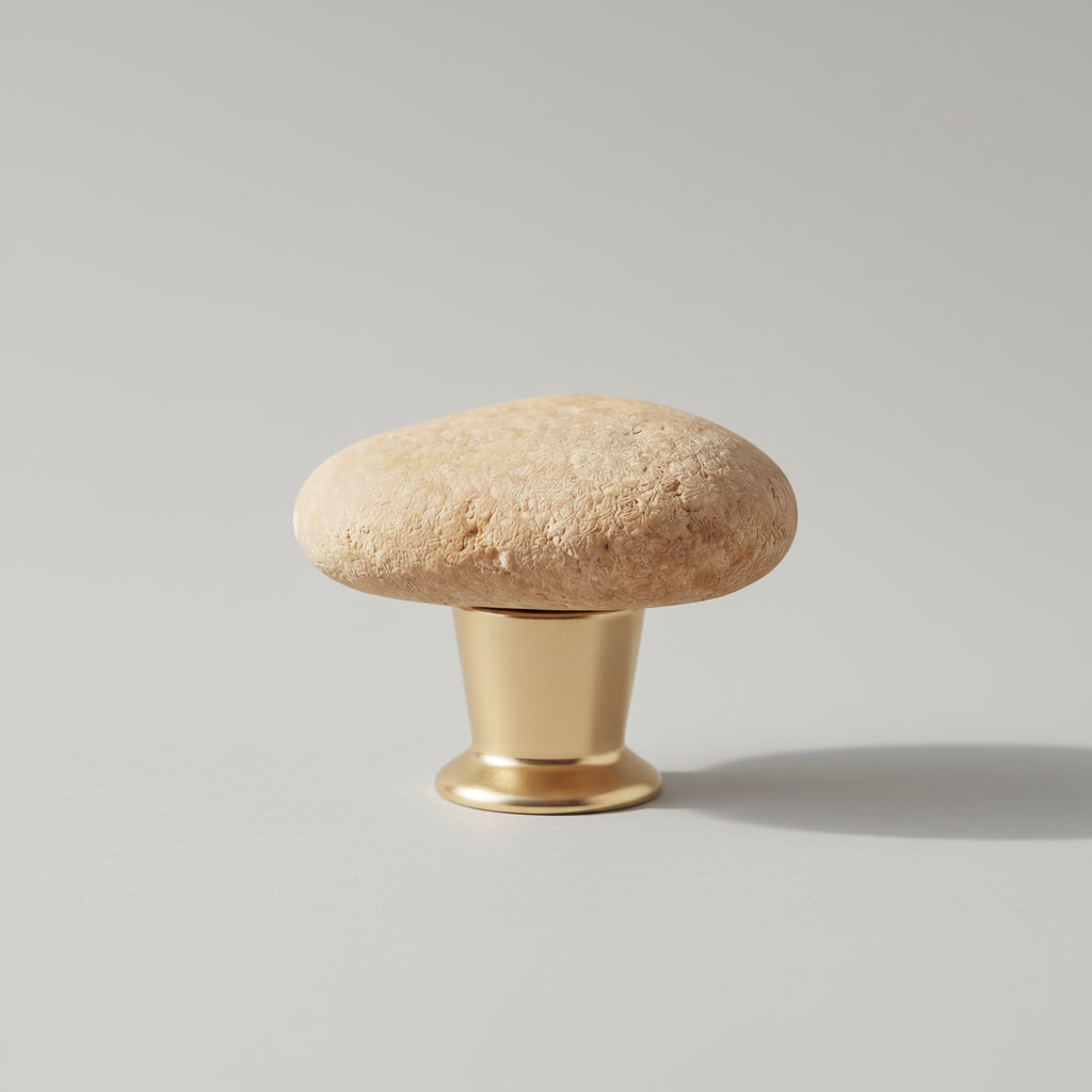 Beige Stone In Gold