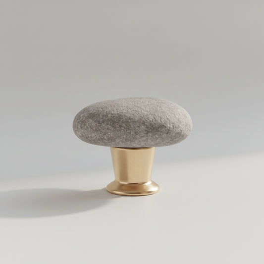 Grey Stone In Gold