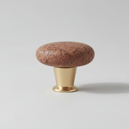 Red Stone In Gold